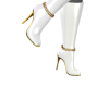White|GLD Leather Boots