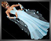 SL Ice Blue Roses Gown