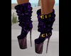 Purple loosefit boot