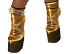 Leather Boots gold