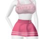 cheerleader pink set