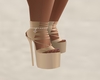 Lgt Bronze strappy heels