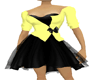 yellow/black dress