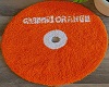 channel orange disc rug