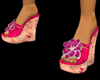 pink wedge summer shoe