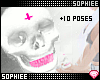+ White/P Skull 10 Poses