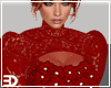 Red Floral Heart Gown