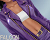 Violet Leather jacket F