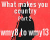 What makes you country
