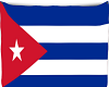 Hanging Cuba Flag