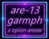 se opion aresw garmph