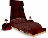 Victorian style bed'red'