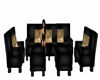 Black Gold Couch Set