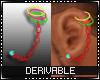 D| Drv Chain Earring M 