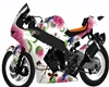 motorcycle floral