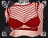 Red Fishnet Top