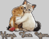 Cat hugs