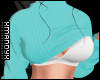 Cardi Teal Hoodie