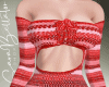 Striped red dress