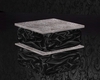 silver black table