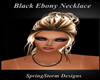 Black Ebony Necklace