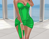 Bow Wrap Green Dress