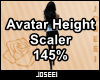 Avatar Height Scale 145%