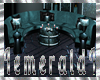 Blue Elegance Club Couch