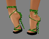 {LA} Toxic green heels