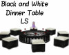 B/W Dinner Table