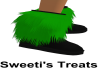 lil green furry boot