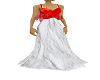 red white dress