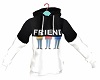 Black White Friend Hoody
