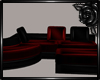 Black & Red PVC Couch