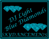 DJ Light blue Diamonds