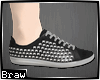[B] Shoes Slin Black