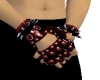 red spike gloves