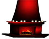 Red PVC Fireplace