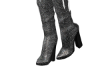 SHANW GREY BLING BOOTS