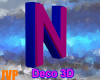 N Deco 3D pink & blue