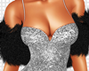 NYE Fur Shrug Black