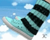 Blue Sneakers + Socks