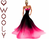 Gown Dream black pink