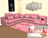 12 Pose Red Rose Sofa