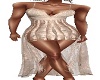chapagne leved gown