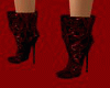 ankle boots red vampire