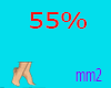 Resizer feet, 55%