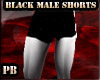 {PB}Black Male Shorts