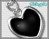 Heart Earrings (Blk)