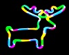 Neon Reindeer 2 Sided